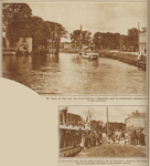 872614 Collage van 2 foto's betreffende de bootdienst Utrecht-Vreeland v.v., een initiatief van de V.V.V.-Utrecht, met ...